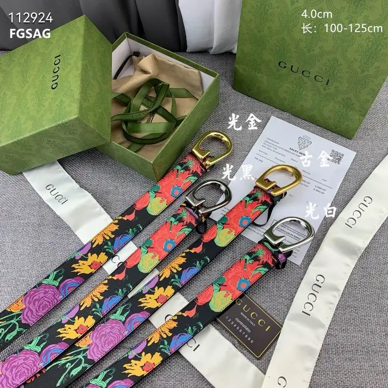 Gucci belt 40mmX100-125cm 8L02